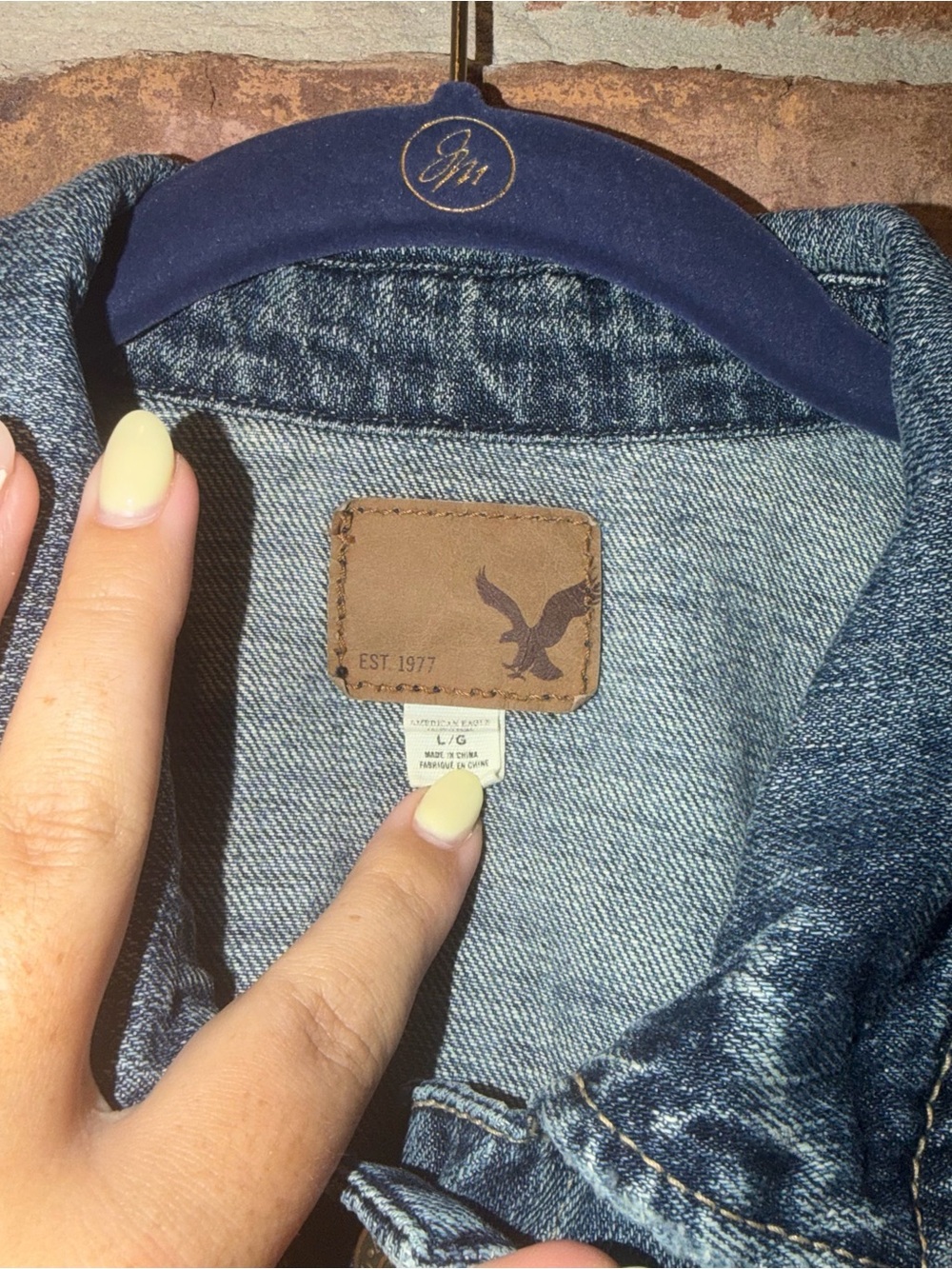 Women’s American Eagle Denim Jacket Large - Picture 4 of 6
